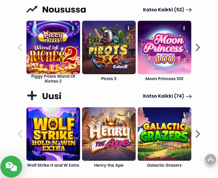 Casiku casino Suomi pelit